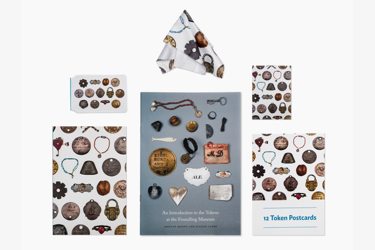 Token Collection-themed stationery | online shop photography | © The Foundling Museum, London