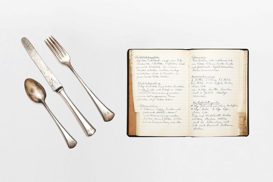 The Freud family silverware and recipe book | collection photography | © Freud Museum London